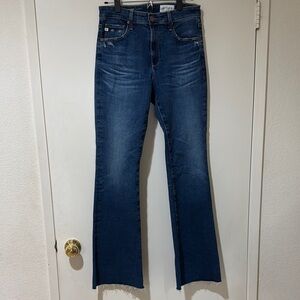 AG Adriano Goldschmied Blue Bootcut Jeans